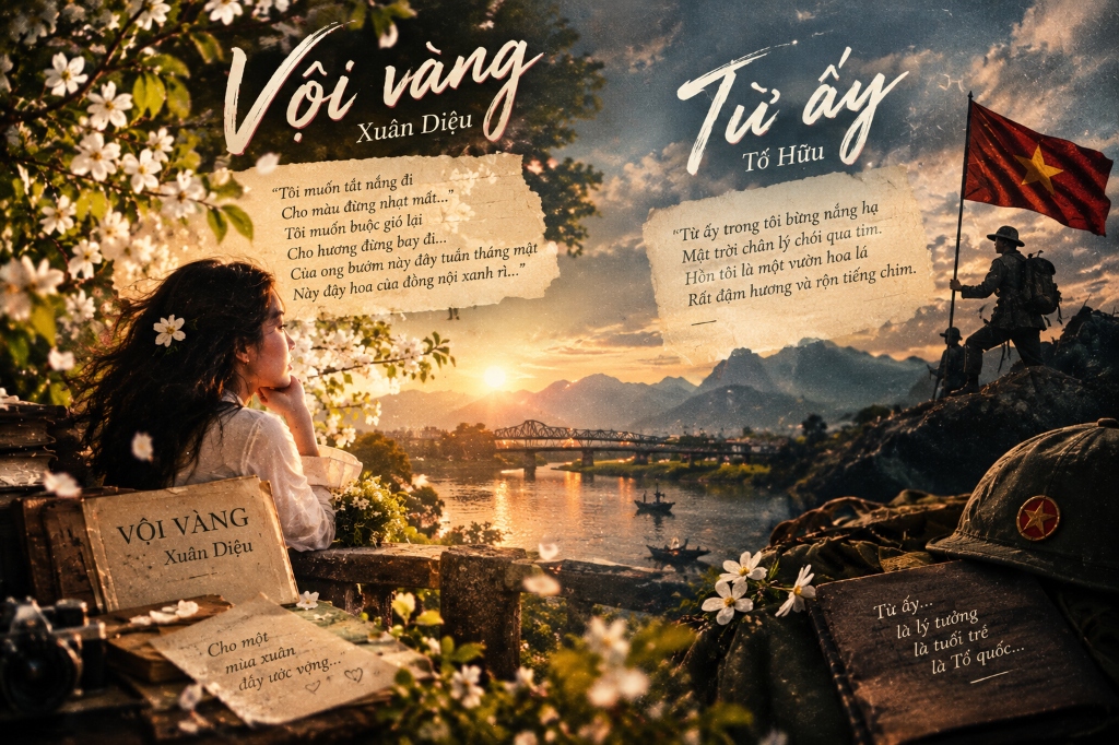 Bức họa nghệ thuật đôi: Vội Vàng & Từ Ấy (1938)